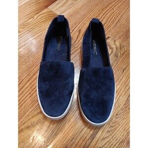 Vionic Navy Blue Suede Loafers